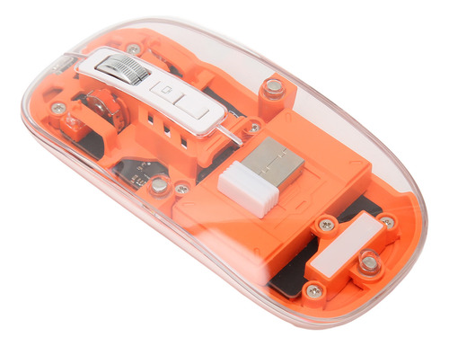 Ratón Inalámbrico Transparente Bt5.1 2.4g, Modo Dual, Clic S