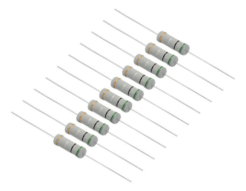 20 Resistencias 0.5 Ohm Resistor Película Óxido Metal 3w 5%