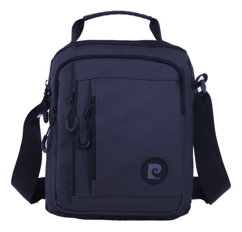 Morral Bolso Shoulder Pierre Cardin Tipo Neoprene Jsbags Azul Oscuro Liso