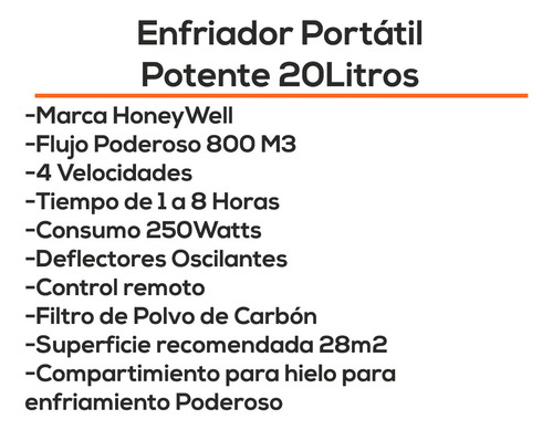 Enfriador Portatil 3 En 1 Humificador 20lts Aire Bagc