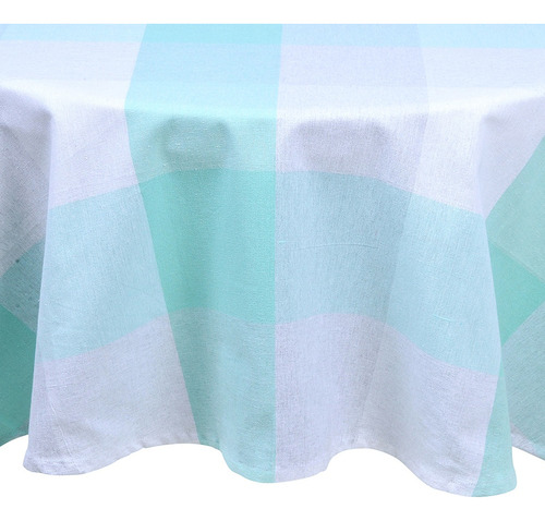 Mantel Redondo Tartán Liso180 Cm