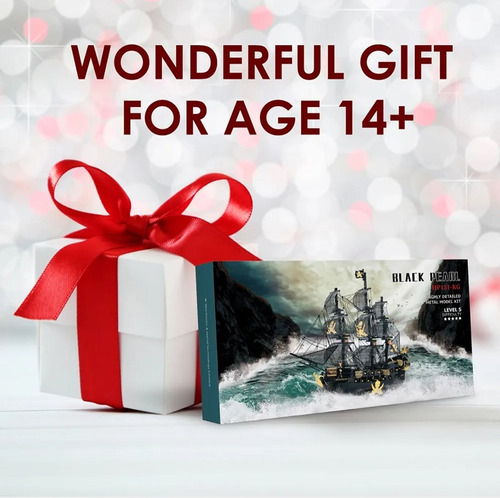 Puzzle metálico 3D oficial de The Black Pearl