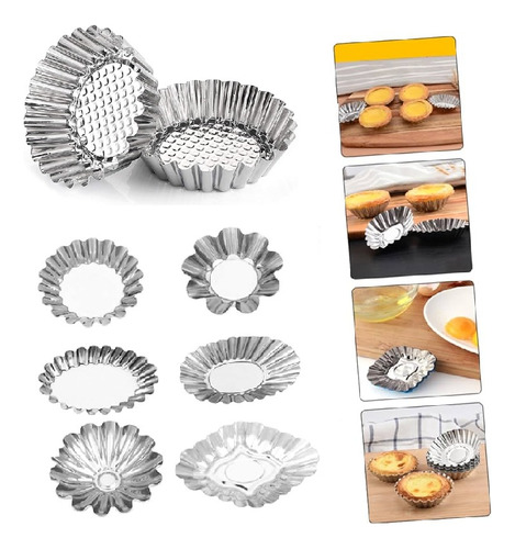 Set De 8 Mini Moldes Para Tarta Reposteria Pastel Pay Postre