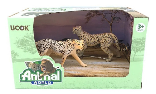 Playset Figuras Animal World Familia Cheeta (11136)