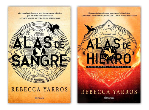 Alas De Sangre + Alas De Hierro Rebecca Yarros Pack 2 Libros