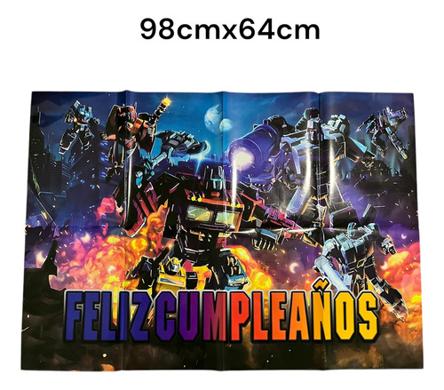Set De Globos Con Arco De Transformers Azul Transformers