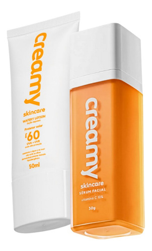 Kit Creamy Protetor Solar Fps 60 + Vitamina C Sérum