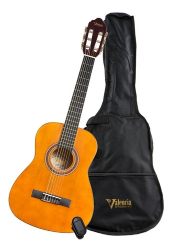 Guitarra Clasica Valencia Vc104k C/funda Y Metronomo Cuota