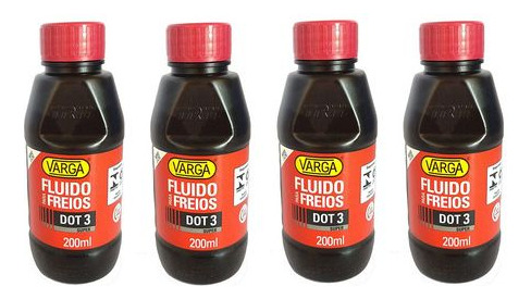 Kit 4 Fluidos Oleo De Freio Dot 3 200ml Rclf00011 Trw Varga