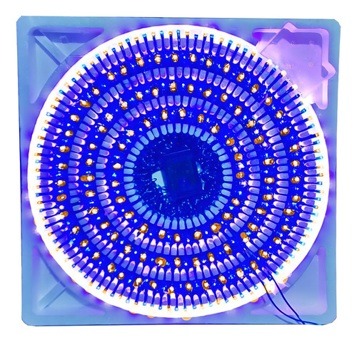 Luces De Navidad Led 300 Led Blanco Calido Con Azul 15m
