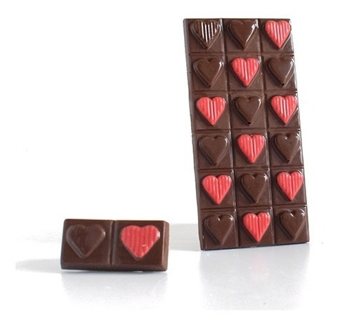 Set De 2 Moldes Placas Tabletas Corazón Parpen