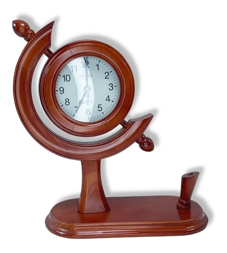 Reloj De Madera Para Repisa Escritorio 40cm (2085)