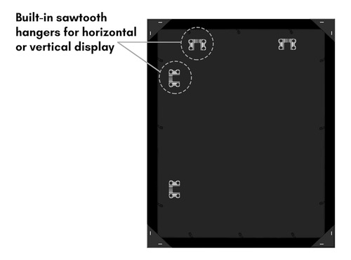 16x20 Picture Frame With Polished Plexiglass - Use As 12x16