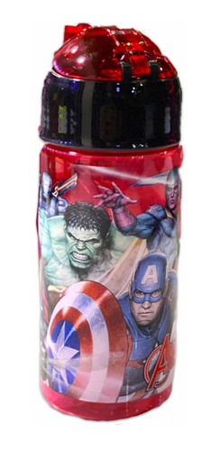 Termo Tipo Cantimplora  Transparente 400 Ml Avengers