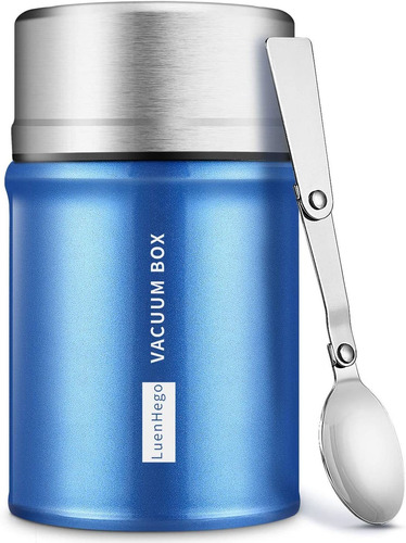 Termo Para Alimentos Luenhego 770 Ml Acero Inox , Azul Royal