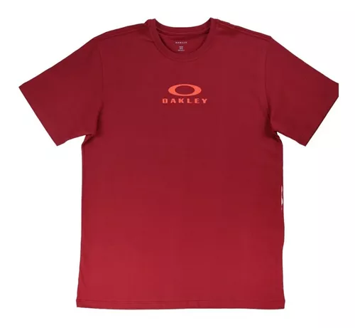 Camiseta oakley original masculina bark new tee vermelho em