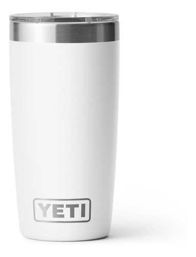 Yeti Rambler 10oz Tumbler White Con Tapa Magslider - Blanco