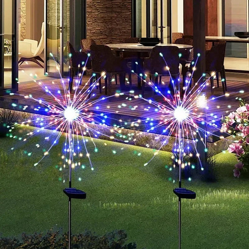 Guirnaldas De Fuegos Artificiales Con Energía Solar, Luces L