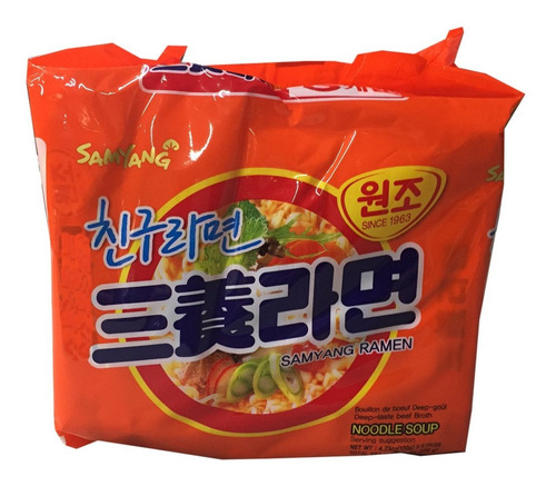 Fideos Instantáneos Coreanos Samyang Ra - g a $1048