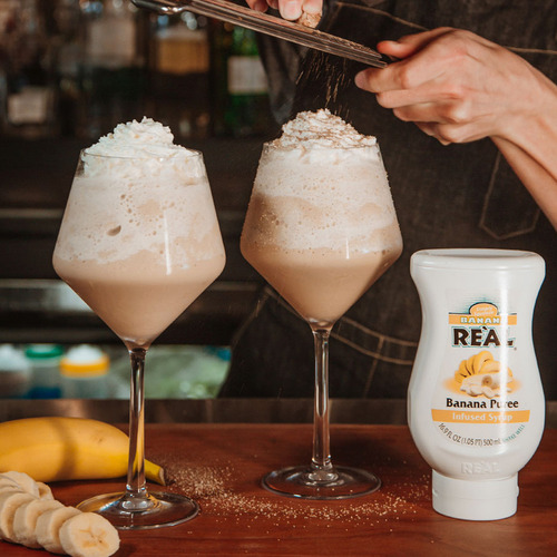 Pack De 2 Jarabe Puree Real Banana 500 Ml