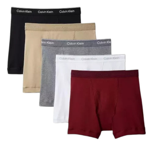 Bóxer Brief Calvin Klein De Algodón 5 Pack Original / Nuevo