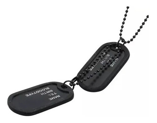 Dog Tags Chapas Militares Identificad  P/ Grabar