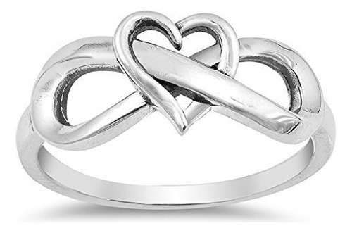 Choose Your Color Sterling Silver Infinity Love Knot Heart 