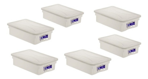 6 Caixa Para Empadas Com Tampa P/ Congelar 11l Resistente