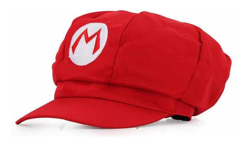 Gorro Boina Mario Bros De Tela Bordado