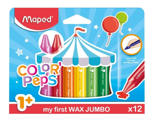 Crayones Maped X 12 Colores Jumbo En Magimundo !!!