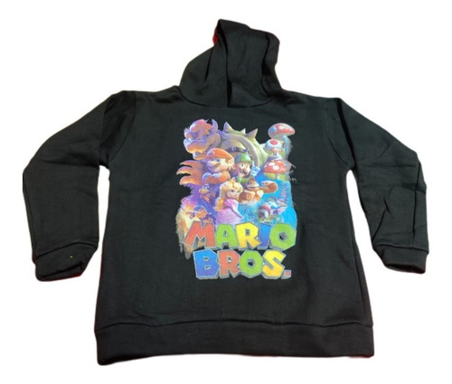 Buzo Hoodie Mario Friza Calidad Premium Niño Niña Unisex