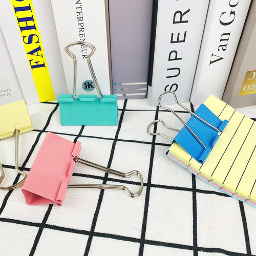 Clips De Carpeta De Colores Extra Grandes De 2 Pulgadas, De