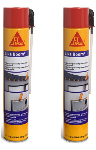 Sika Boom Espuma De Poliuretano Expansible 2x 750 Ml