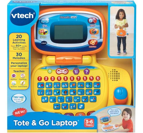 Vtech Laptop Tote And Go Amarilla