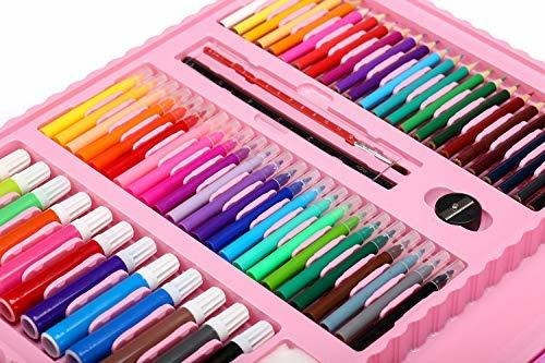 H & B Kids Art Supplies 208 Piezas De Pintura Y Dibujo Case,