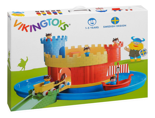 Castillo Con Foso De Agua + Accesorios Viking Toys