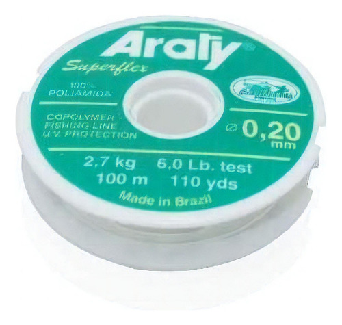 Hilo De Pesca Natural Araty 100m 1.0mm Deporte