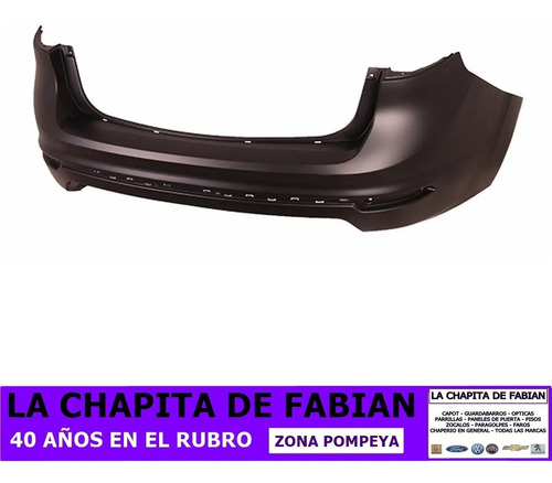 Paragolpe Trasero Ford Fiesta Kinetic 2014 / 2019 4ptas Baul