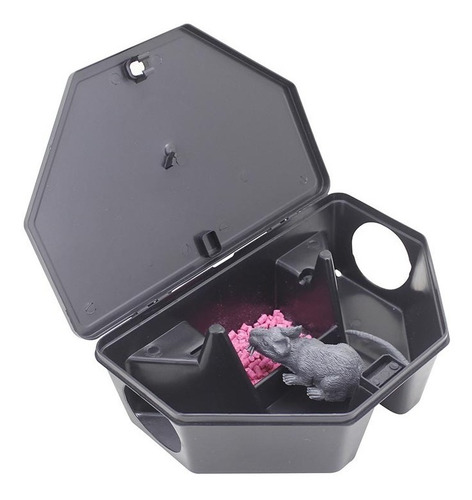 Kit Com 4 Porta Isca De Rato Armadilha Para Ambientes