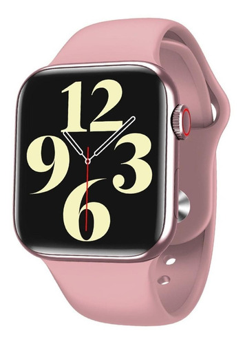 Smartwatch Wearpai HW16 1.72" caixa 44mm de  liga de zinco  rosa, pulseira  rosa