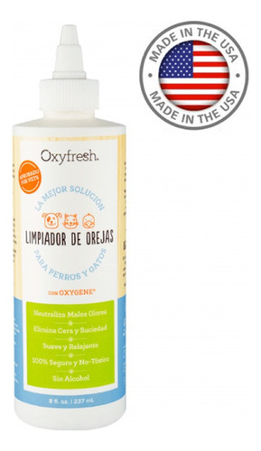 Oxyfresh® Limpiador De Orejas 237ml Para Perros Y Gatos