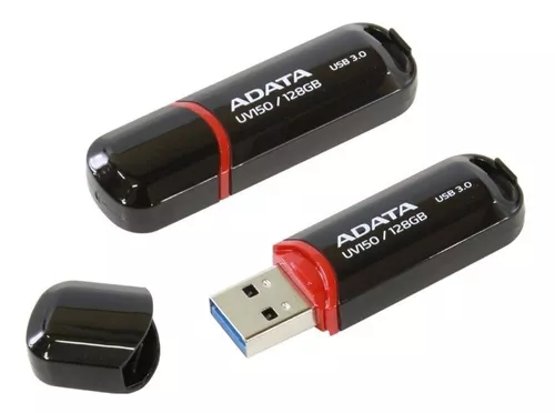 Memoria USB 3.0 Adata UV128 / 128 gb / Negro con Azul, Micro USB, Cables  para celular, Telefonía Fija y Celulares, Todas, Categoría