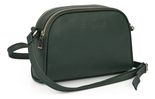 Bandolera Mujer Cuero Carteras Briganti Bolsos Morral Sieve Color Verde