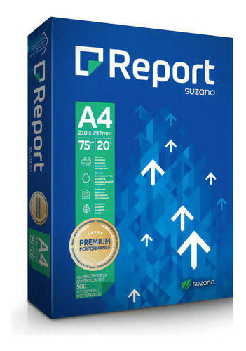 Papel Sulfite A4 Report Premium pct com 500 Folhas