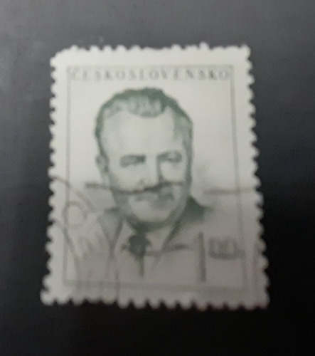 Sello Postal Checoslovaquia - Presidente Klement 1953