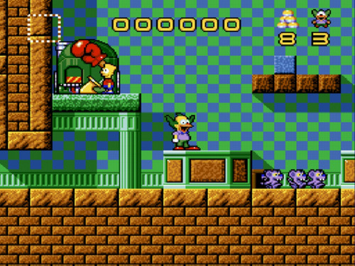 Cartucho Krusty Fun House Simpsons | 16 Bits Retro -museum-