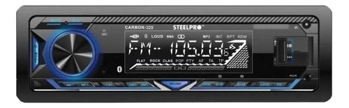Autoestéreo para auto Steelpro Technologies Carbon 329 con USB, bluetooth y lector de tarjeta SD