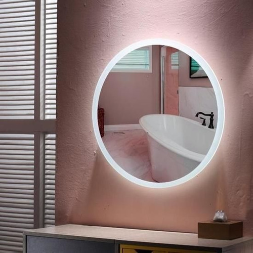 Imagen 5 de 7 de Espejo Luz Led Y Dispositivo Touch Valance 100cm Diametro
