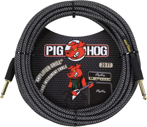 Pig Hog Pch20ag Cable Plug De Tela De 6 Metros