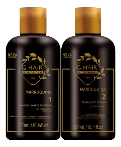 G Hair Escova Progressiva Marroquina Inoar 2x250ml